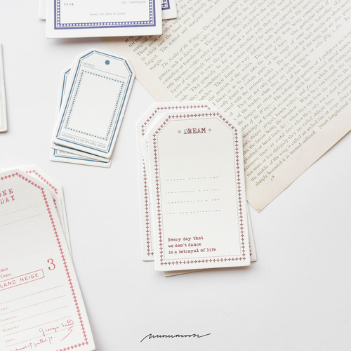 コラージュ素材大量セット コラージュ素材 タグシールセット 30枚 label notes [AW471