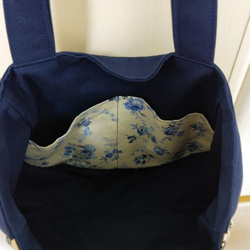 ミナペルホネン ハンドメイド マチ付きトートバック アネモネ