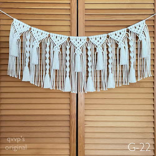 マクラメ　のれん　ガーランド マクラメ編み のれん ガーランド タペストリー カーテン colorful