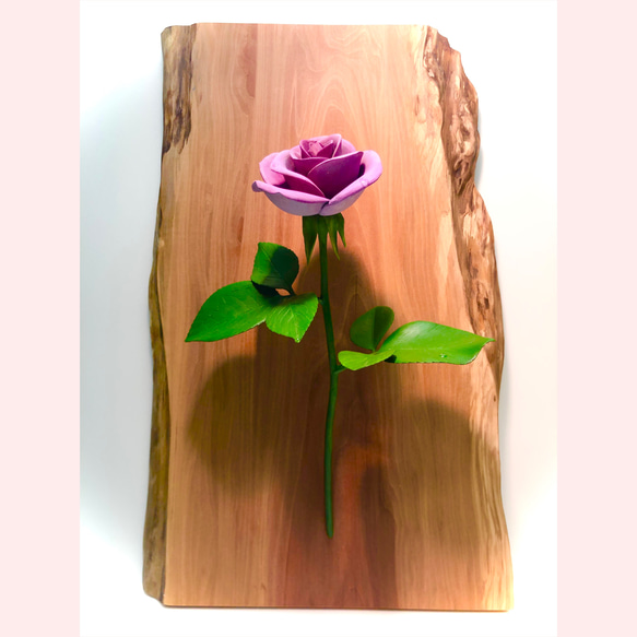 木彫　バラ 2枚目の画像