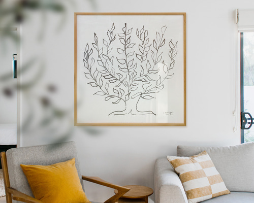 インテリアアート(額付き) 東谷 アートパネル 80×120cm （ グラフィックパネル デザイン