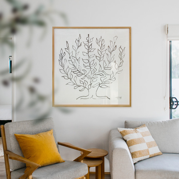 額縁付き] アンリ・マティス「低木」大型サイズ アートポスター