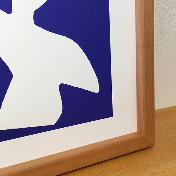 [額縁付き] アンリ・マティス「青い鳥」アートポスター ナチュラルフレーム 960×440mm AFHM02 アンリ マティス 青い鳥 AFHM02 カトー