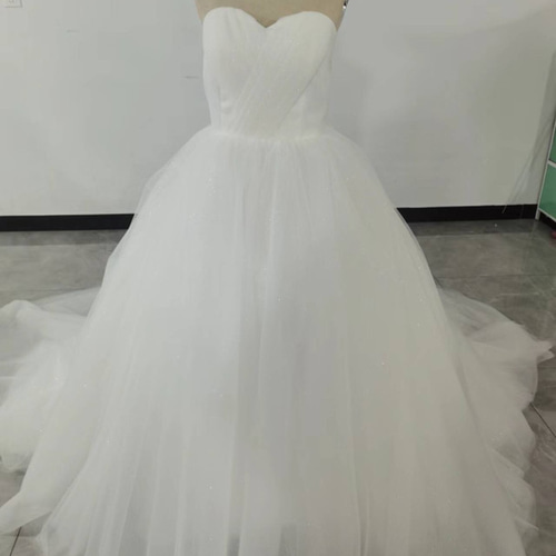 美品！ウエディングドレキラキラグリッターチュール ふっくら柔らかな  