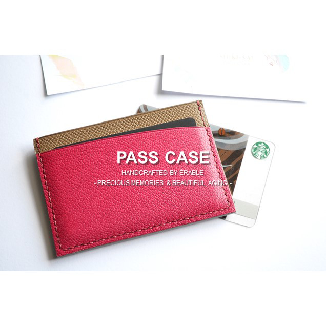 パスケース（定期入れ・カードケース・名刺入れ）【受注製作/カラーオーダー可/名入れ可】