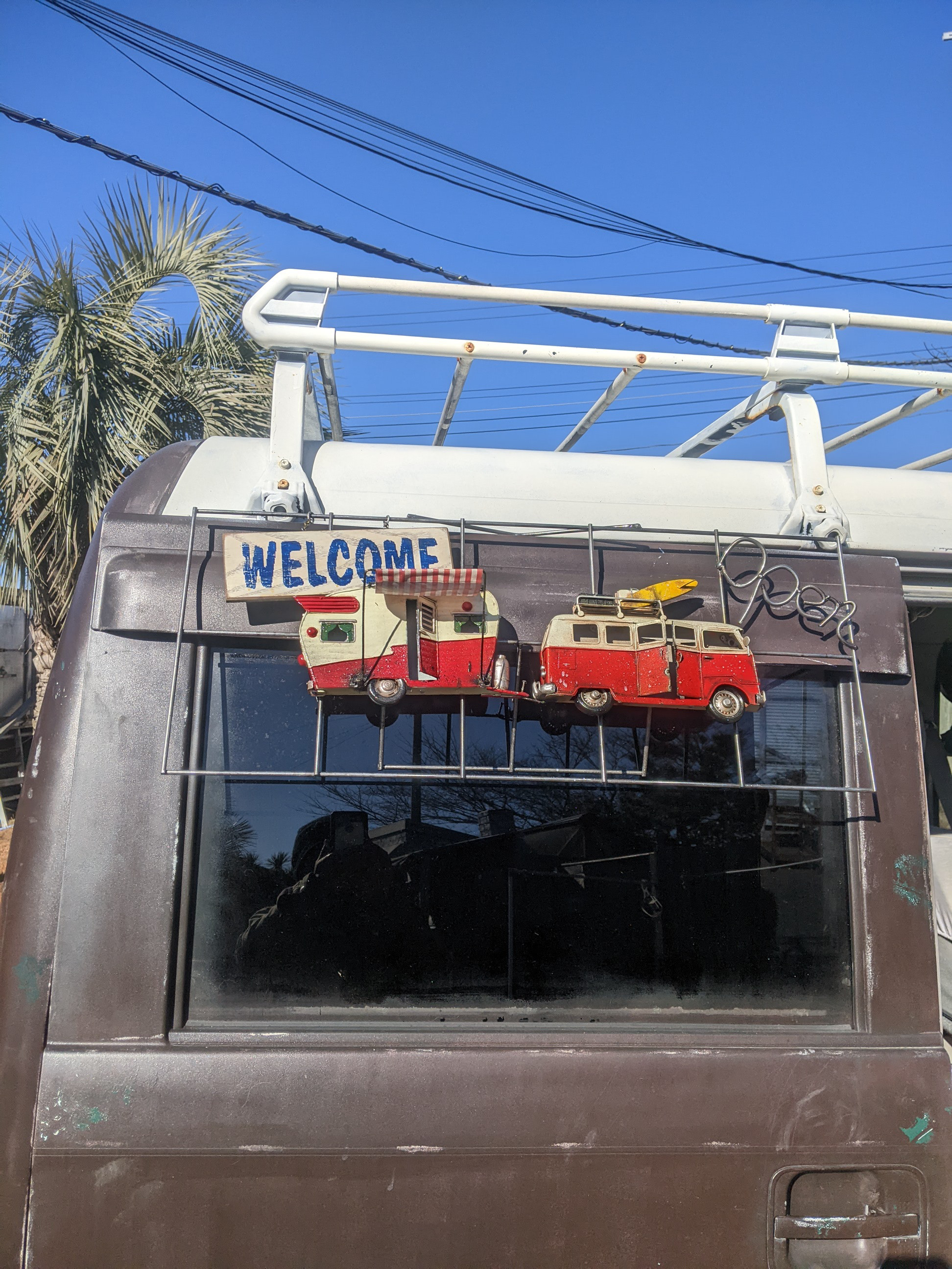 おんぼろ！！ワーゲンバス  オープン ウェルカムボード  自立看板 壁掛け看板 2way #店舗什器 #キッチンカー