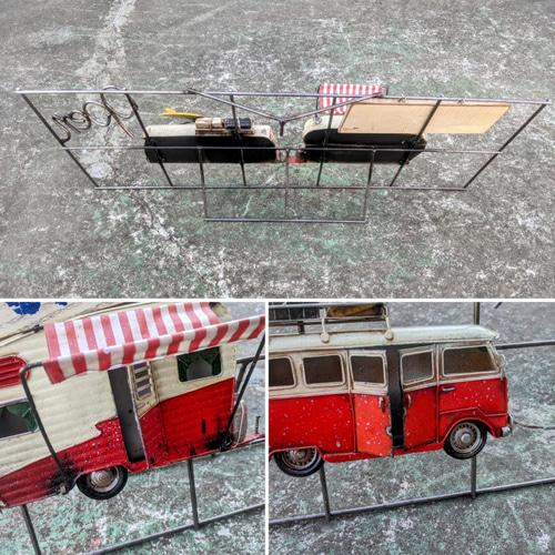 おんぼろ！！ワーゲンバス オープン ウェルカムボード 自立看板 壁掛け  