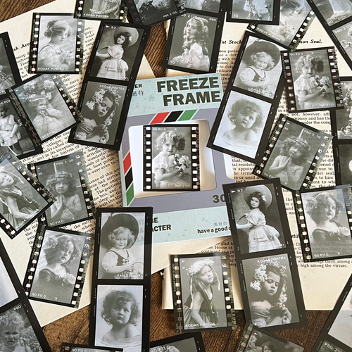 フィルムネガ風フレークシール・FREEZE FRAME・少女たち・30枚入