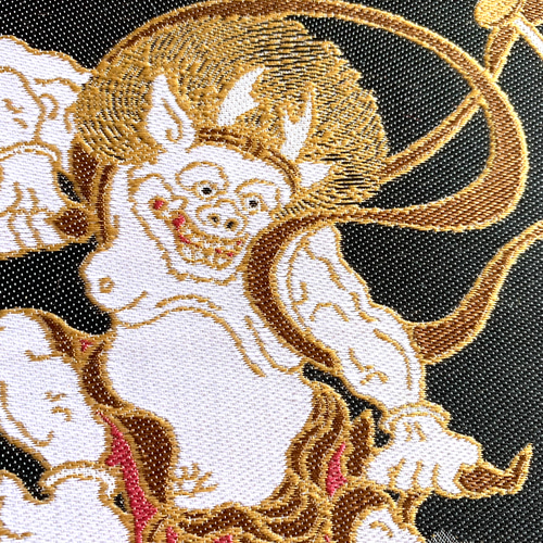織物　風神雷神図　額装 西陣織 国宝 俵屋宗達『風神雷神図』額装 | 東京書芸館公式通販