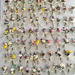 ドライフラワーミニ花束♡結婚式の席札.メッセージカードに使用 6枚目の画像