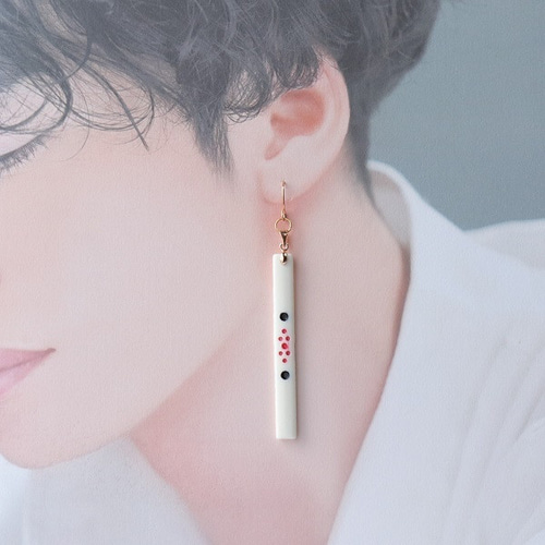 麻雀 点棒 ピアス イヤリング 個性的なスティックアクセ ピアス