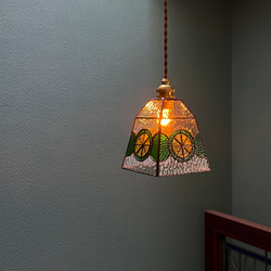 ステンドグラス壁掛け飾り ✨ミモザ色の香水瓶✨ タペストリー・壁掛け