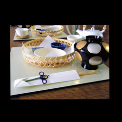 端午の節句　吉野杉天削箸と菖蒲の花の箸包み 4枚目の画像