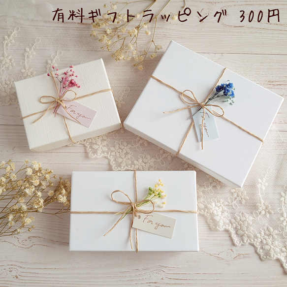 ひまわりとかすみ草のブーケピアス／イヤリングNo.01 8枚目の画像