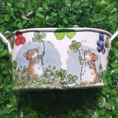 送料無料♡リメイク缶♡リメ缶♡ガーデン雑貨☆デコパージュ