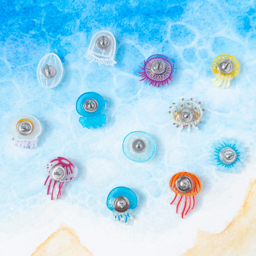 クラゲピンバッジ＊選べる2匹 ピンバッチ ねぎねぎ 通販 15460745