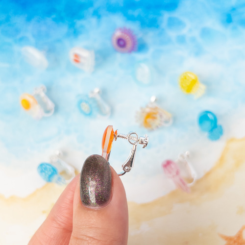 【きみこ】クラゲイヤリング きみこ様専用】クラゲイヤリング