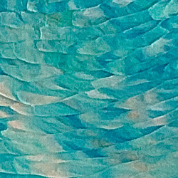 モネをリスペクト「睡蓮の池」２アクリル画・原画・正方形S3サイズ 3枚目の画像