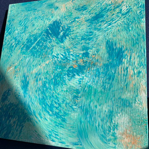 モネをリスペクト「睡蓮の池」2アクリル画・原画・正方形S3 モネをリスペクト「睡蓮の池」2アクリル画・原画・正方形S3