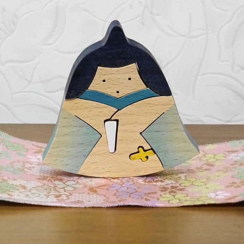 かわいいおひな様 雛人形 桃の節句 木製 木工 組木 手作り -5c その他