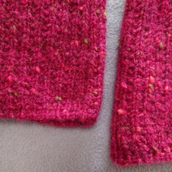 【即納】リブ編みのセーターウール100%のツイード糸手編み送料無料 6枚目の画像