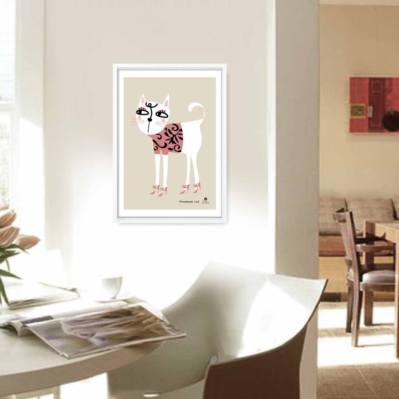 プレミアムなネコ　イラスト　ポスター 　アートポスター　全作オリジナル　アートsei（新着順）で検索　1211