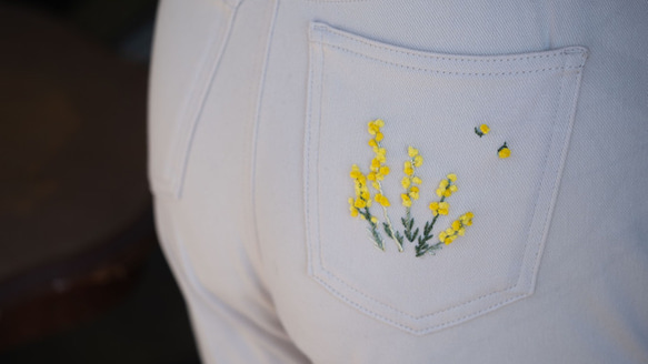 【クラウドファンディングに参加中】ミモザの花刺繍〜Creema Springsに参加しています 10枚目の画像