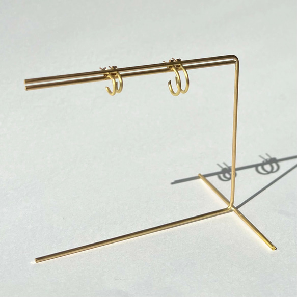 コの字 アクセサリースタンド〈真鍮〉 その他インテリア雑貨