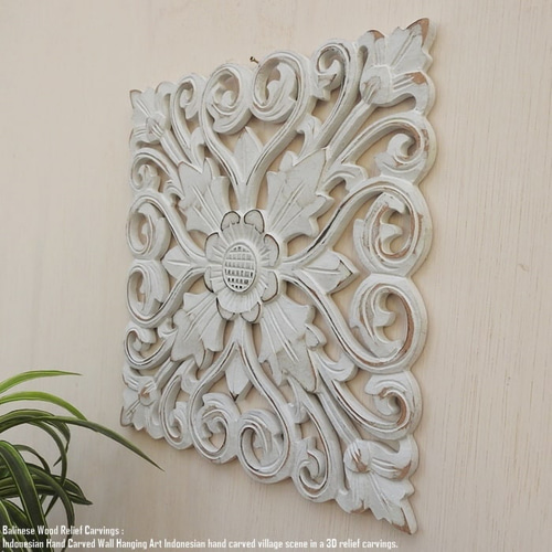 彫刻レリーフ 背中 レリーフ 40cm×80cm Jepun ジュプン 長方形 WW アートパネル