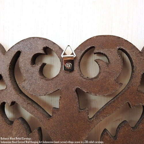 レリーフ 30cm×30cm 四角 DB ダークブラウン アートパネル