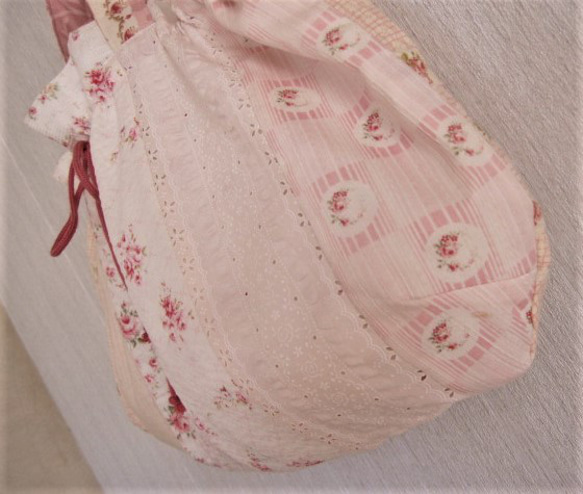 完成品☆ピンクグラニ―バッグ 2枚目の画像