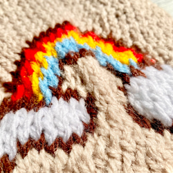 【手編み】レインボー・虹のセーター【オーダー可】 4枚目の画像