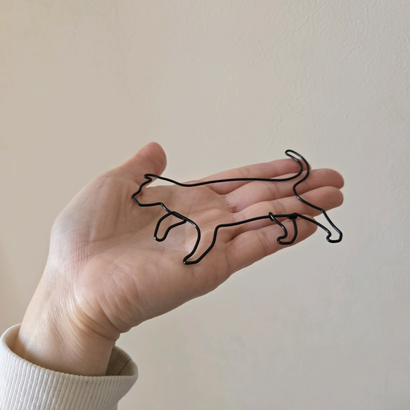 ねこのさんぽ 【 子 ねこ 】 ワイヤーアート 壁飾り 猫 ハロウィン ウォールデコ シルエット インテリア雑貨 可愛い 12枚目の画像