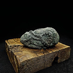 【茶寵 客製石彫】克蘇魯神話 綠泥石雕塑 石雕茶寵 第7張的照片