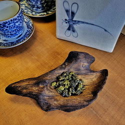 【茶器 客製】細工茶荷 茶則 茶匙  海漂木巧雕 第1張的照片