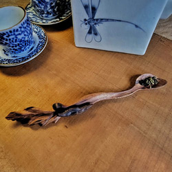 【茶器 客製】 茶禪一味 細工茶則 茶匙  海漂木巧雕 第1張的照片
