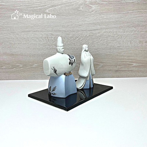 大人のシックな立ち雛(ブルーローズ)☆大人のお雛様＊雛人形