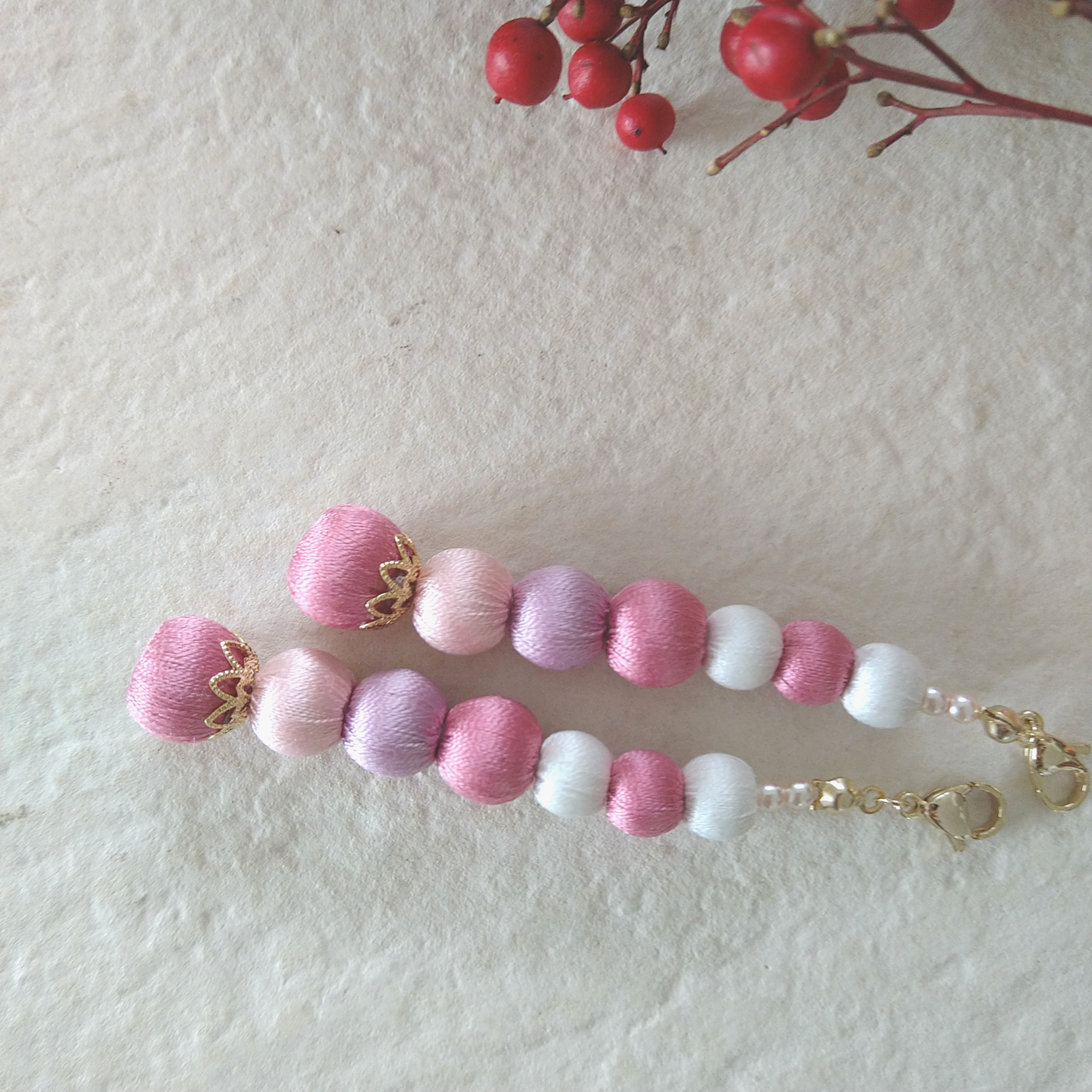 羽織紐　巻玉　絹糸　中心マグネット　セパレート　オリジナル　【sakuraEM】gl