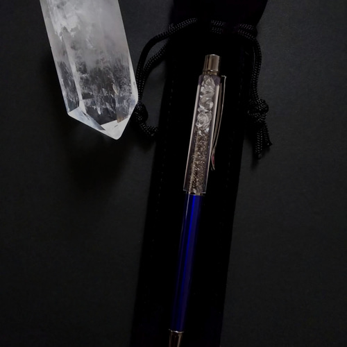 ギベオン 隕石 水晶 ボールペン ペン・筆記用具 moon-olive 通販