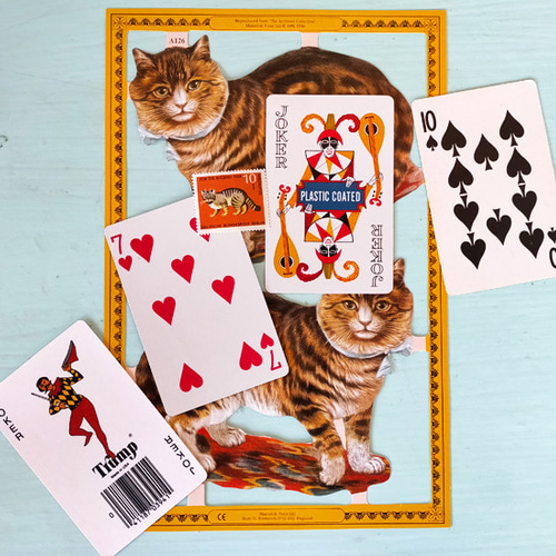 猫 ネコ CATS！コラージュ6点セット【U.S.A.】【England】【Germany