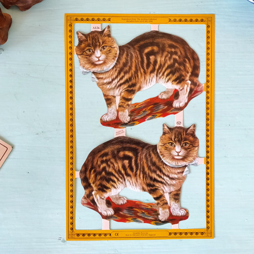 猫 ネコ CATS！コラージュ6点セット【U.S.A.】【England】【Germany