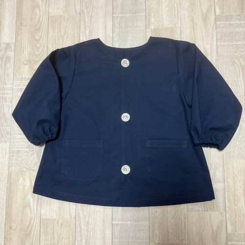 男の子　女の子　スモック　110 　ネイビー　紺　動物 男の子 女の子 スモック 110 ネイビー 紺 動物 男の子 女の子 スモック