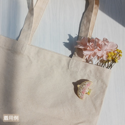 春色の鳥ブローチ 6枚目の画像