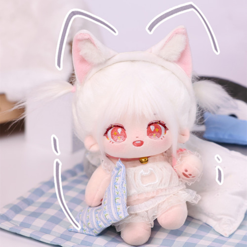 20cm着せ替えぬいぐるみ服 猫の夜セット 着せ替え人形