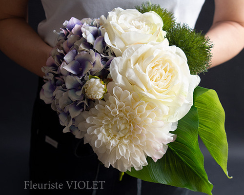 ♡ももページ♡紫陽花ウェディングブーケgreen&white♡ ♡ももページ♡紫陽花ウェディングブーケgreen&white♡ 楽天市場