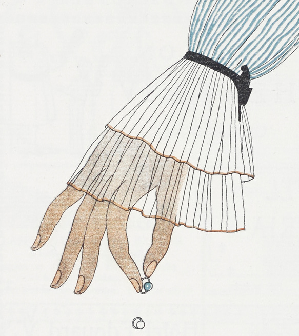 【NO.436】指輪と手の可愛いイラストアートポスターおしゃれなモードモッズモダンアンティークA2A1B5B4B3B2 3枚目の画像