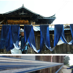 手織り茶席、藍染め、刺繍 受注生産 6枚目の画像