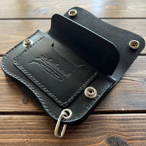 ショートトラッカーウォレット】 二つ折り財布 yc_ leather