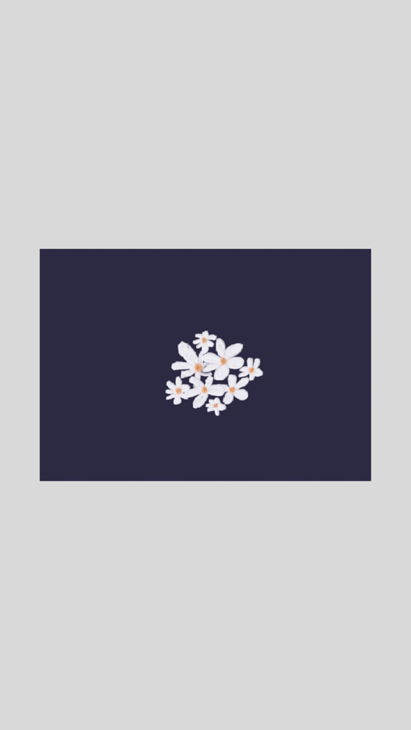 白いお花のポストカード 1枚目の画像