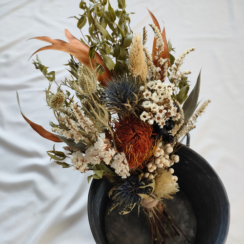 ドライフラワーブライダルブーケ　ネイティブクラシカル ドライフラワーブライダルブーケ ネイティブクラシカル